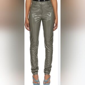 New Tibi Tech Patent Skinny Pant F119PA3052 Size 10 ( NEW )